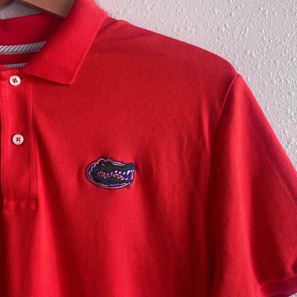 Southern Tide Mens Large The Skip Jack Florida Gators Polo Shirt Orange - Picture 4 of 8